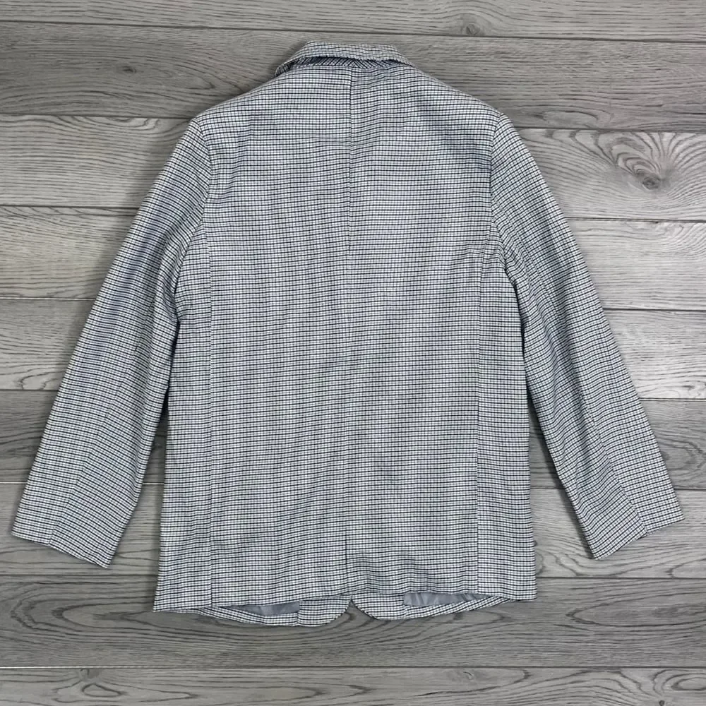 Motel Maiwa Women Size S Gray Herringbone Plaid Oversized Blazer Sakila Trouser